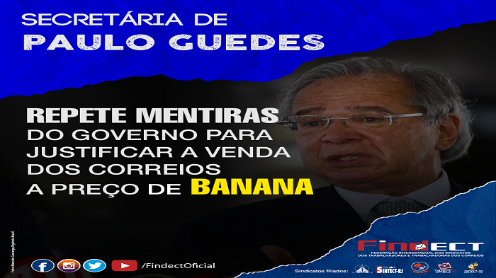 GOVERNO ADMITE QUE QUER VENDER O CORREIO A PREÇO DE BANANA