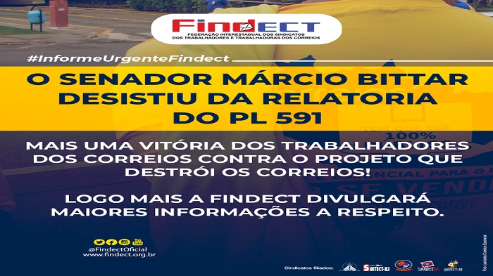 #INFORMEFINDECT – 17/03 | SENADOR MARCIO BITTAR DEVOLVE RELATORIA DO PL DOS CORREIOS