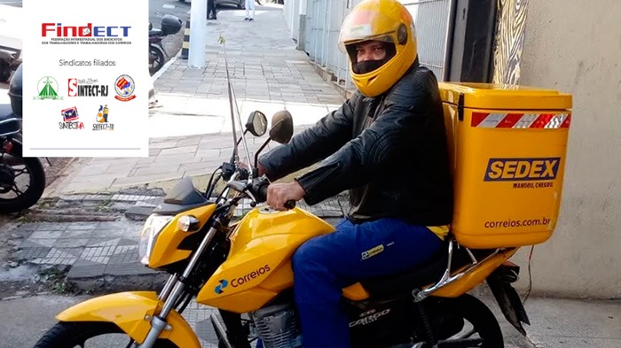 FINDECT E SINDICATOS FILIADOS PARABENIZAM MOTOCICLISTAS DOS CORREIOS PELO SEU DIA