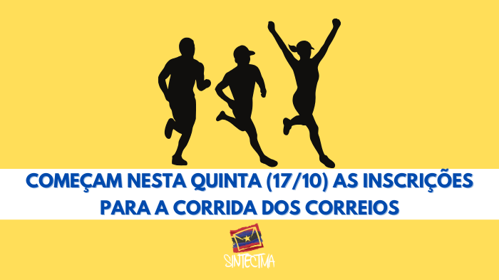 CORRIDA DOS CORREIOS: INSCRIÇÕES COMEÇAM NESTA QUINTA (17/10)