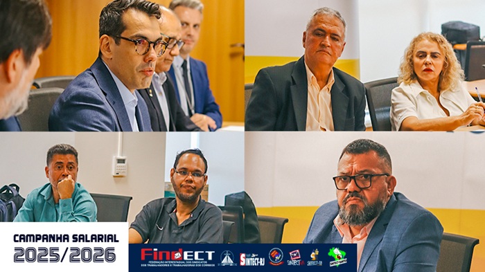 FINDECT SE REÚNE COM O NOVO PRESIDENTE DOS CORREIOS E COBRA SOLUÇÕES PARA O PLANO DE SAÚDE, INVESTIMENTOS E DEFINIÇÃO DA CAMPANHA SALARIAL 2025/2026