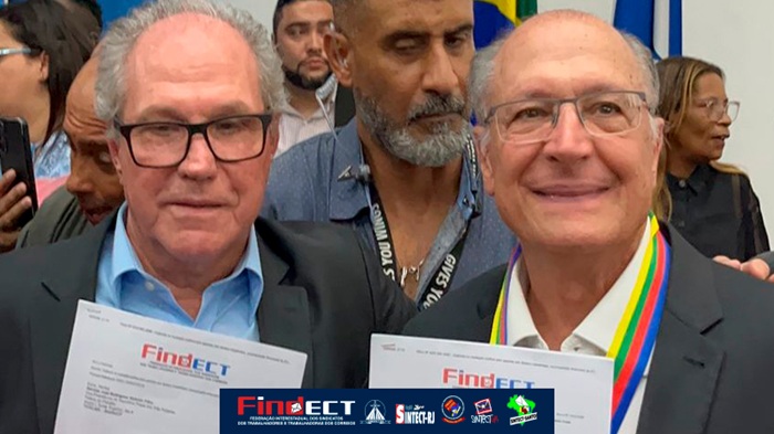 FINDECT E SINDICATOS FILIADOS DIALOGAM COM O VICE-PRESIDENTE GERALDO ALCKMIN EM BUSCA DE SOLUÇÃO PARA O IMPASSE NOS CORREIOS