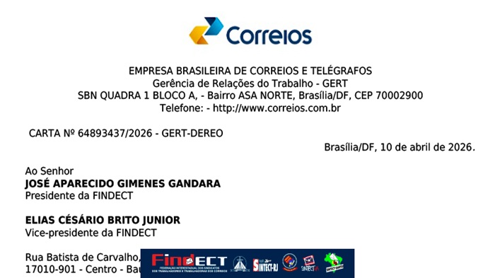 CORREIOS CONFIRMAM DEVOLUÇÕES APÓS PRESSÃO DA FINDECT, MAS REVISÃO DOS DESCONTOS DA GREVE CONTINUA