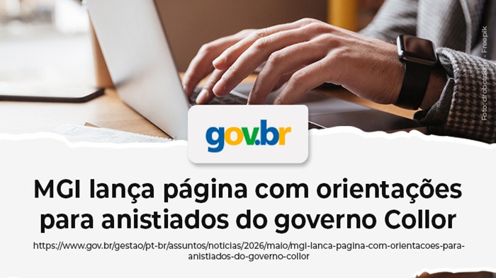 MGI LANÇA PÁGINA COM ORIENTAÇÕES E NOVO MECANISMO…