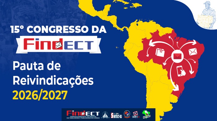 XV CONGRESSO DA FINDECT DEFINE EIXOS DA CAMPANHA SALARIAL 2026/2027 E FORTALECE MOBILIZAÇÃO NACIONAL DOS ECETISTAS